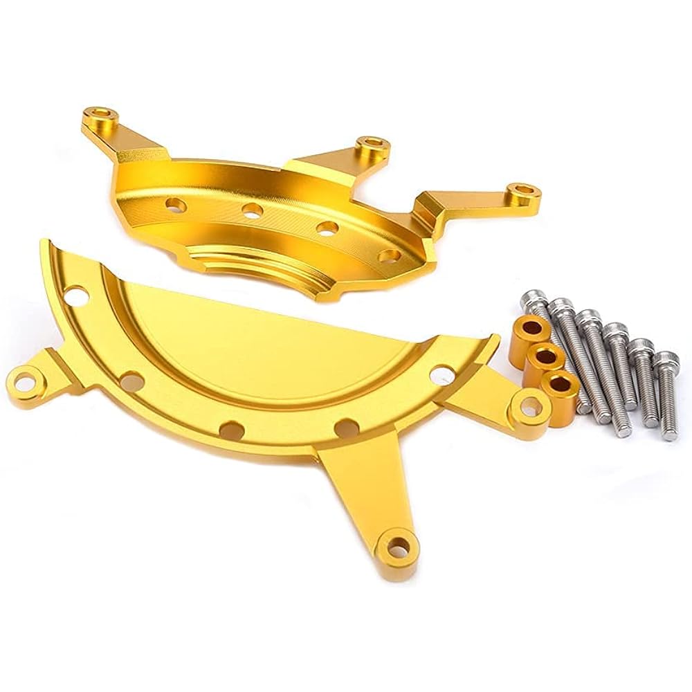 LEDISHUN Engine slider engine cover applicable Ninja 400 Z400 Ninja 250 Z250 (yellow)