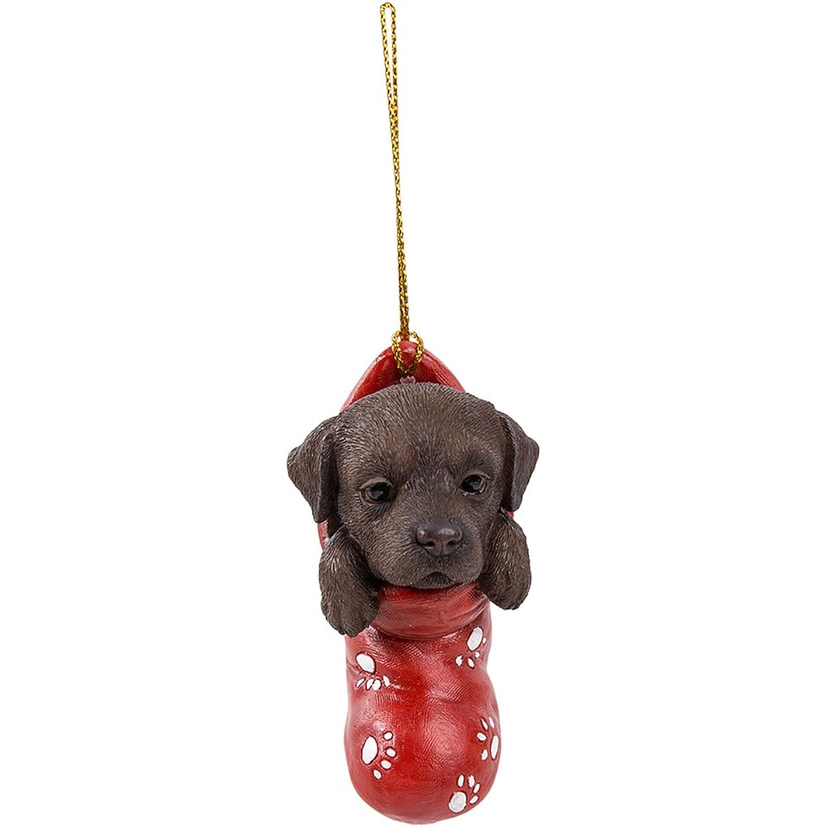 Pacific Giftware Chocolate Brown Labrador Retriever Holiday Socks Decoration Holiday Festive Christmas Hanging Ornament