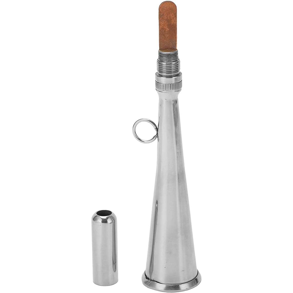 Handheld Fog Horn Fog Horn Removable Mouthpiece Stainless Steel Clear Sound for Sailing