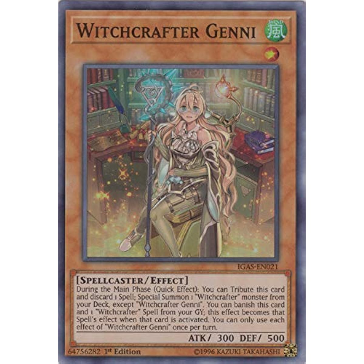 Witchcrafter Genni - IGAS-EN021 - Super Rare - 1st Edition