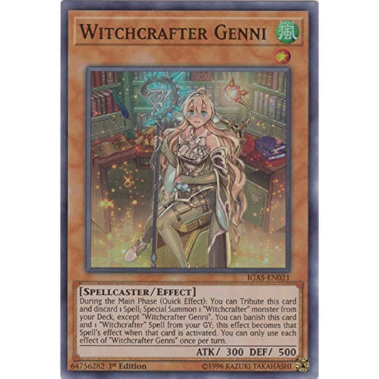 Witchcrafter Genni - IGAS-EN021 - Super Rare - 1st Edition