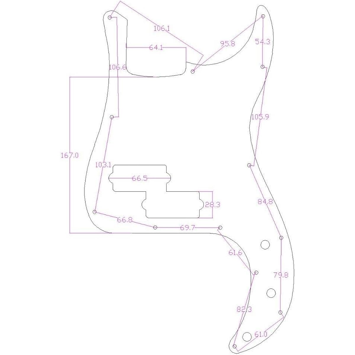 KAISH Premium 13 Hole Metal Diamond Plate Modern Style Standard Precision P Bus Pickguard Aluminum Anodized PB Pickguard American Fender P Bus Gold