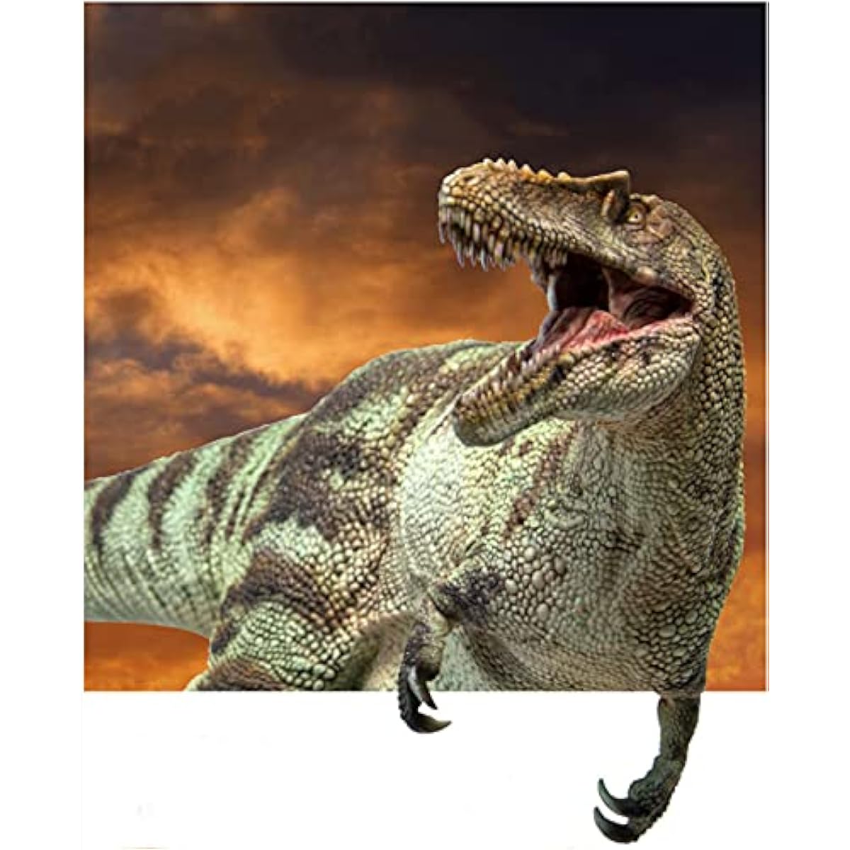 PNSO Qianzhousaurus Ash Dinosaur Model Toy Collectible Tyrannosaurus Rex Dinosaur Science Art Model Real Animal Figure PVC Premium Plastic Model Painted Finished Product