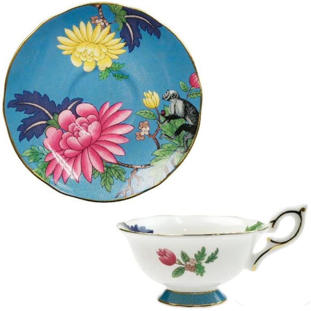 Wedgwood Wanderlust Sapphire Garden Tea Cup Saucer [Parallel Import]