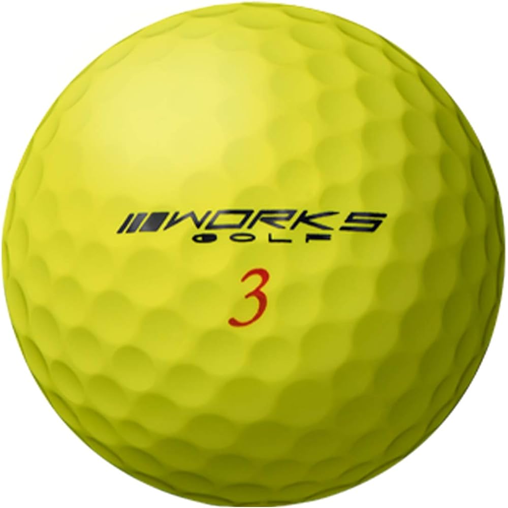 WORKS GOLF Golf Ball Hisho Red Label Kiwami 2020 Model High Repulsion Ball