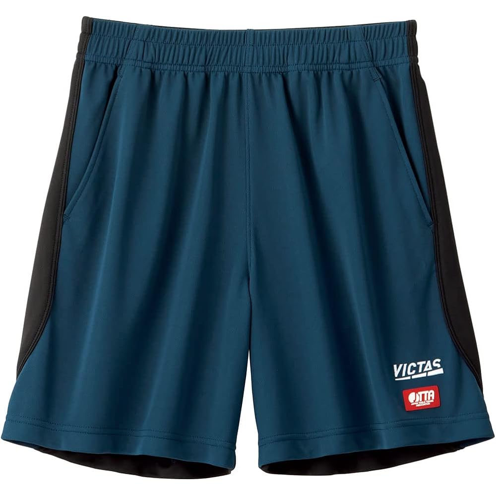 [Victus] Table Tennis Pants, Side Piping Game Pants, Black x Orange (1020) M