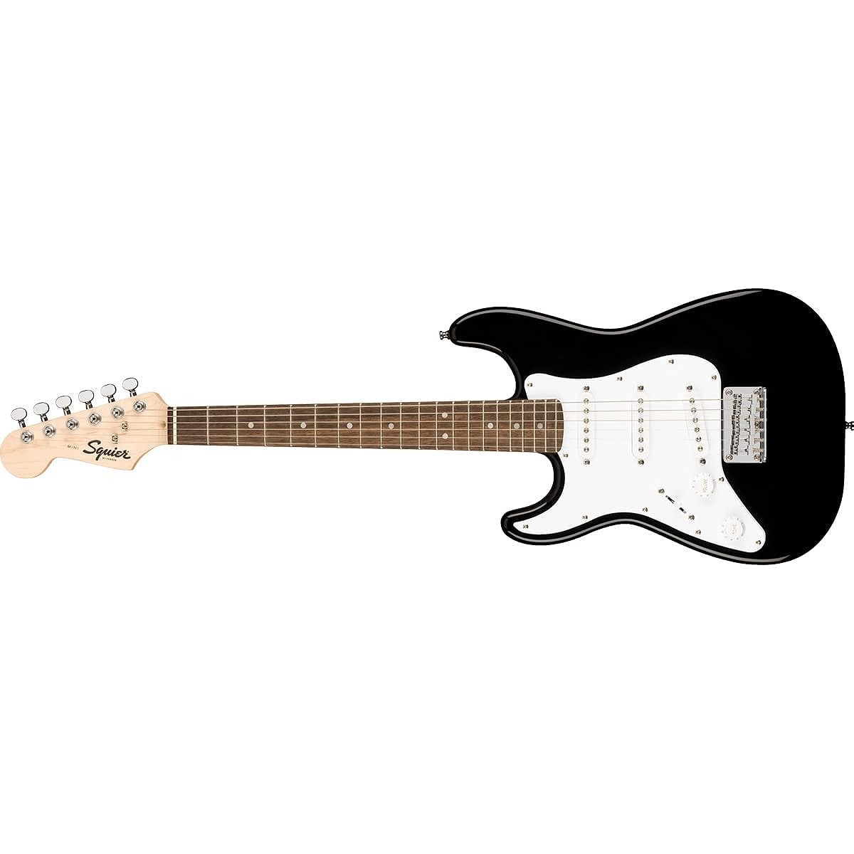 Squier by Fender Mini Stratocaster Left-Handed Black 14-piece electric guitar beginner set [with Bluetooth mini amp] Mini Stratocaster Lefty Left-handed Squier/Squier
