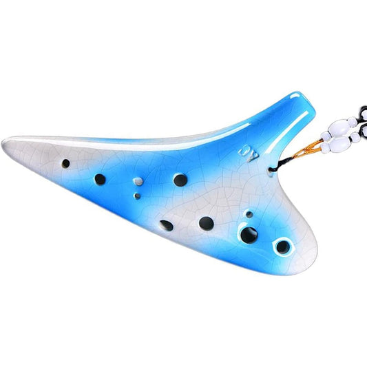 12 Hole Ceramic Ocarina for Beginners 12 Hole Alto C Tone Ocarina Professional Playing Wind Instrument Ocarina Musical Instrument