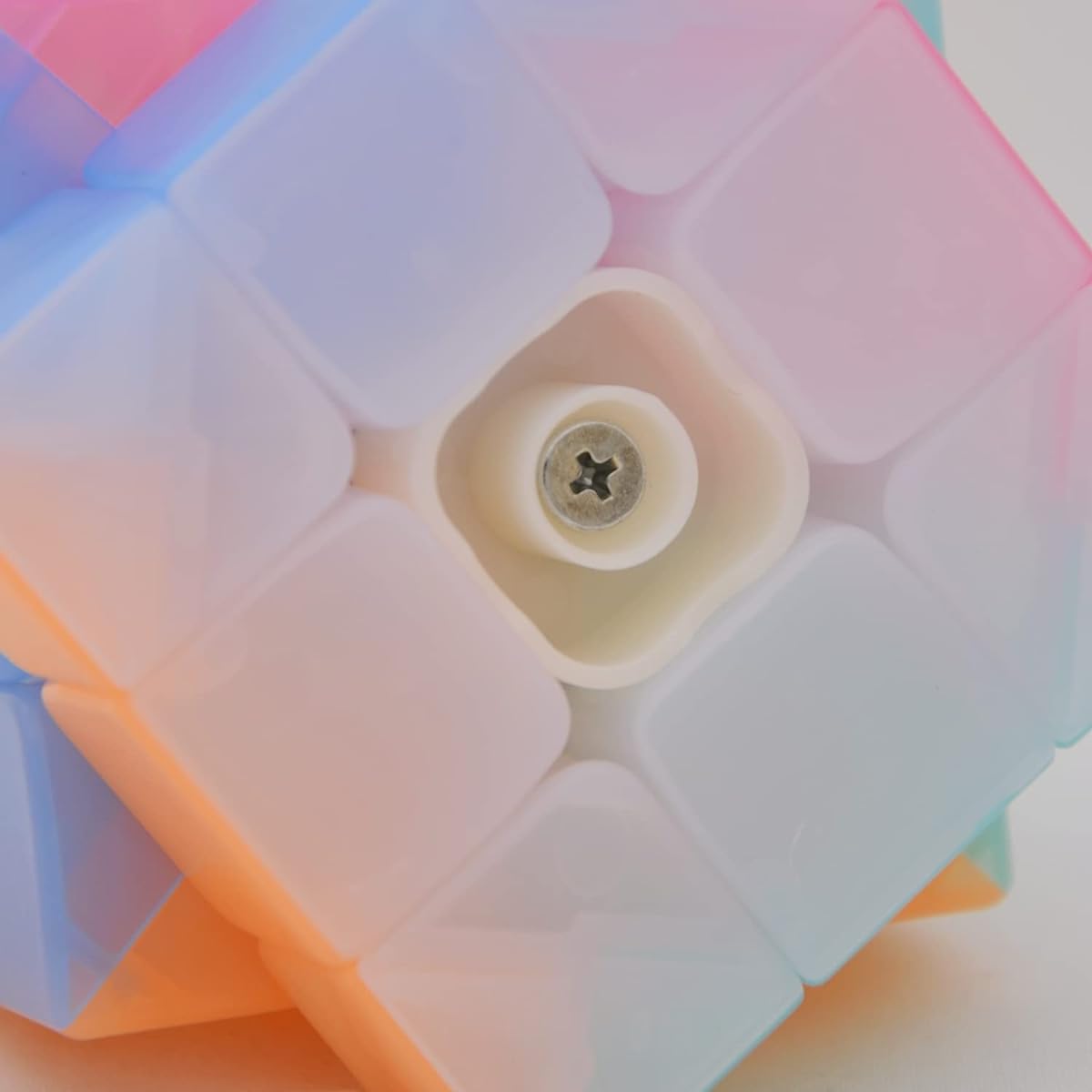 Bukefuno QY Toys 3x3 Warrior W Jelly Cube Magic Transparent Puzzle MoFangGe 3x3x3 Jelly Cube Stickerless Speed Cube Toy