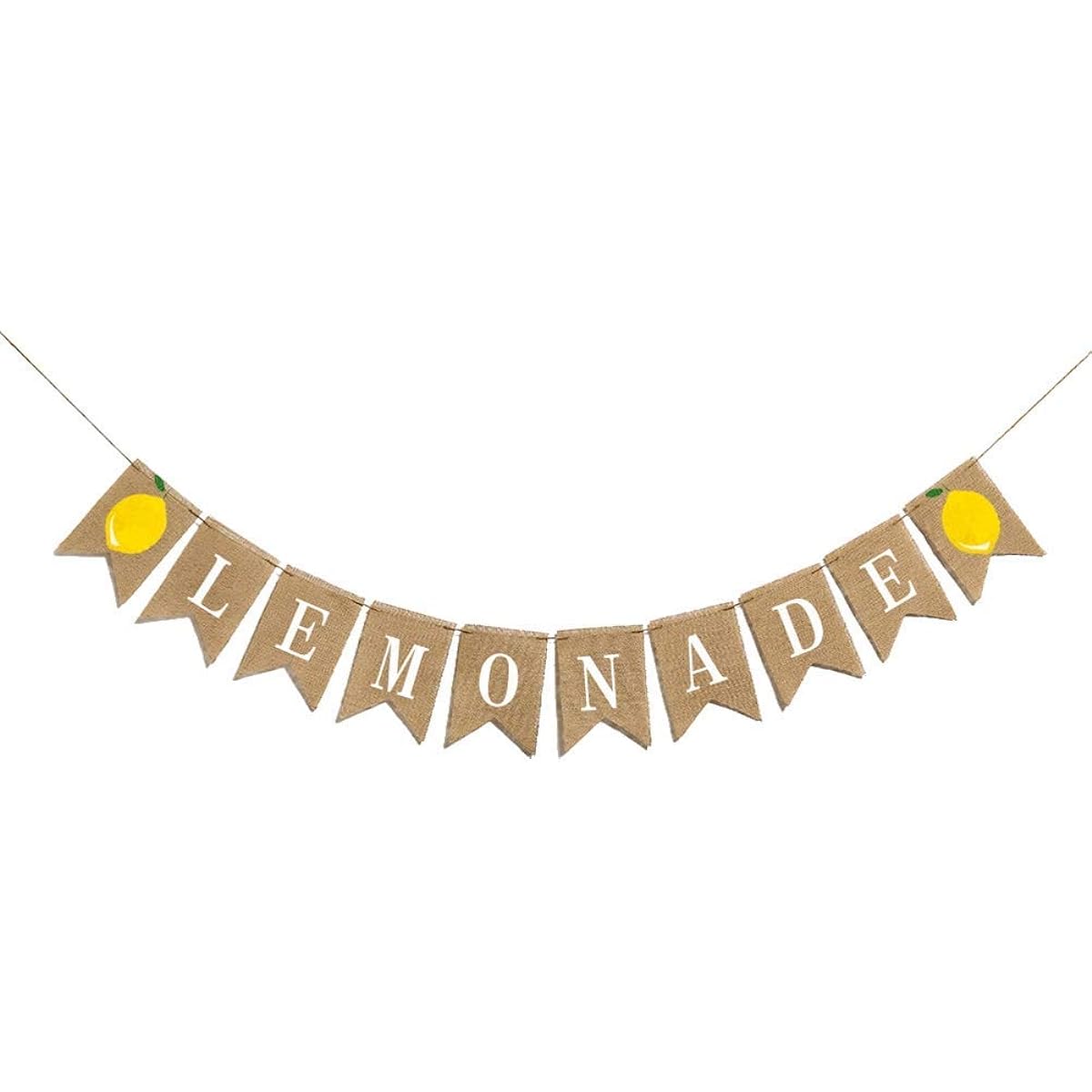 Lemonade Banner Burlap Banner Summer Garland Flag Decoration Pool Party Beach Party BBQ Party