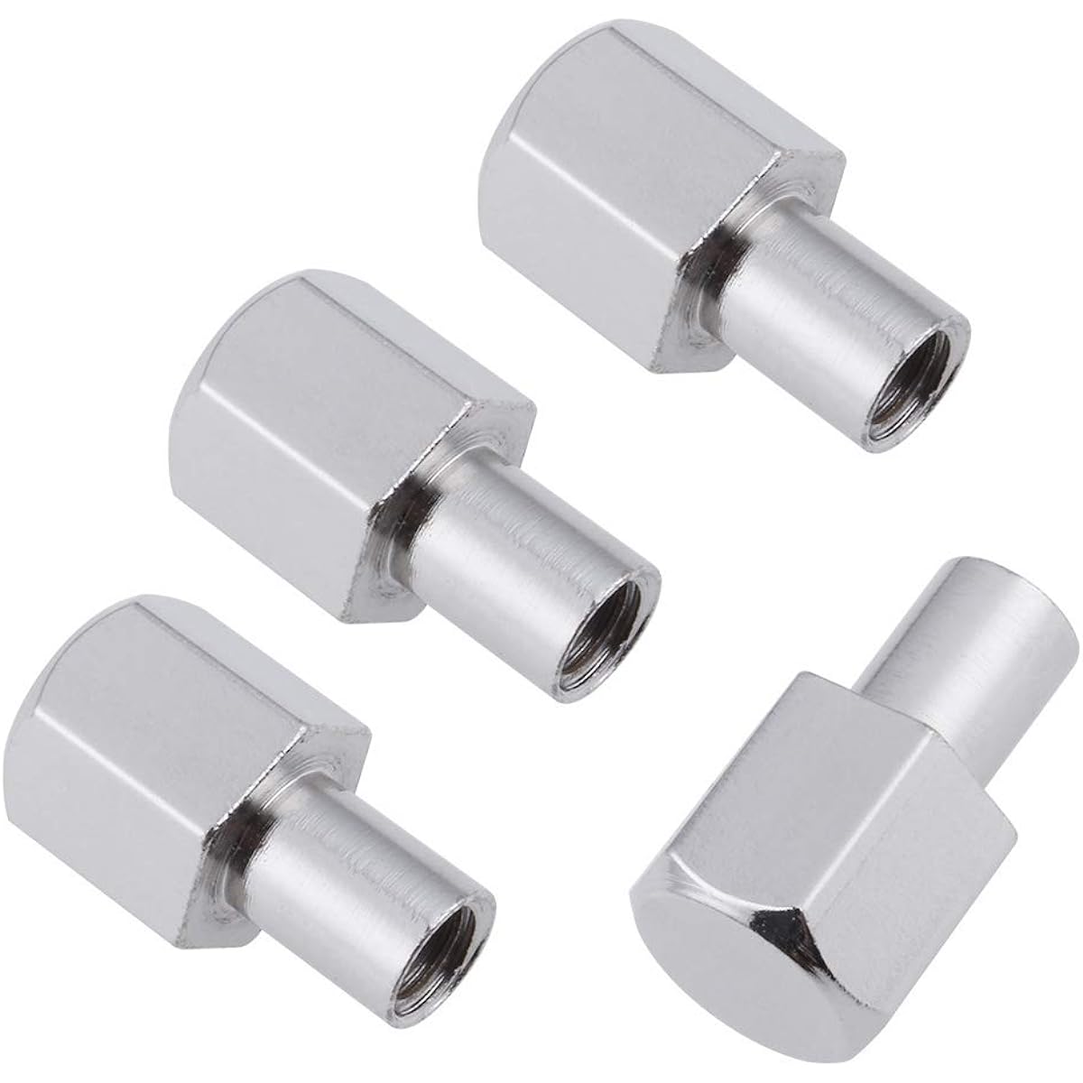HobbyPark 12mm Wheel Hex Drive Hub Combiner Coupler Aluminum 15mm Offset Extension for 1/10 RC Crawler Car Parts (Red) Pack of 4