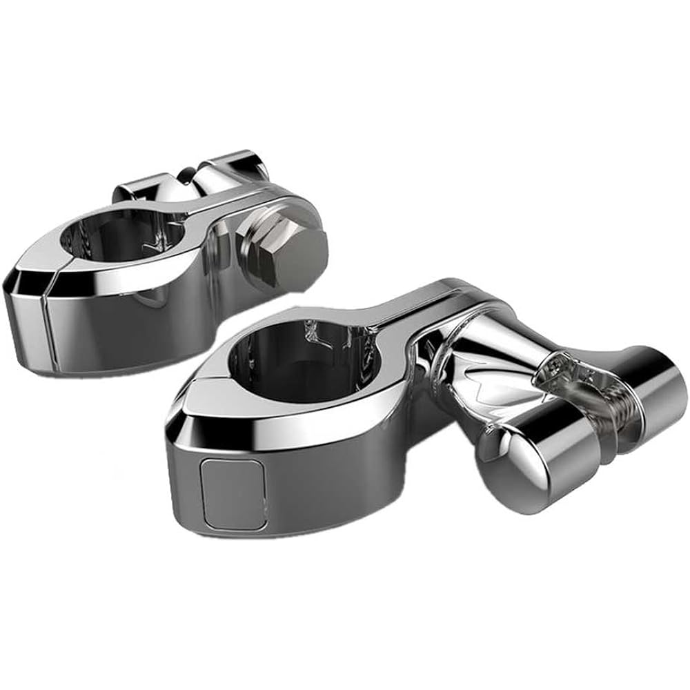 Ciro 60002 Chrome Standard Highway Peg Mount Kit for All 1-1/4" Engine Guards