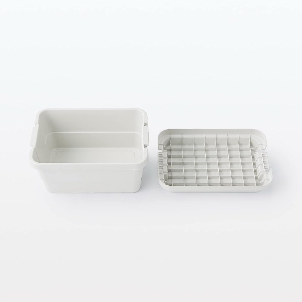 MUJI [Set of 4] Polypropylene sturdy storage box, large 50L, approx. width 60 x depth 39 x height 37 cm 44620830