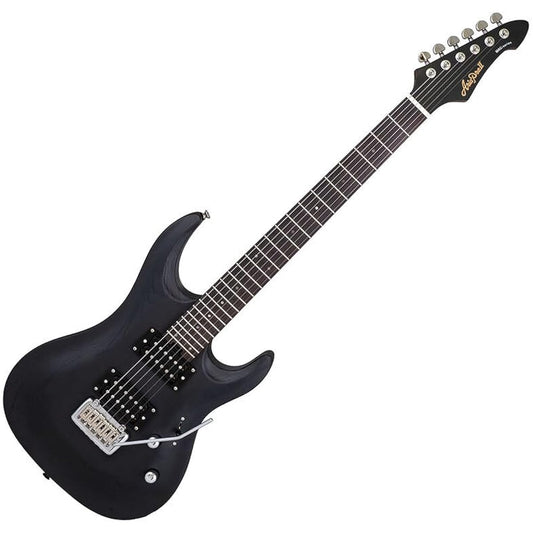 AriaProII MAC-DLX STBK Thermowood Aria Mac Deluxe MAC Series Electric Guitar Black Outlet