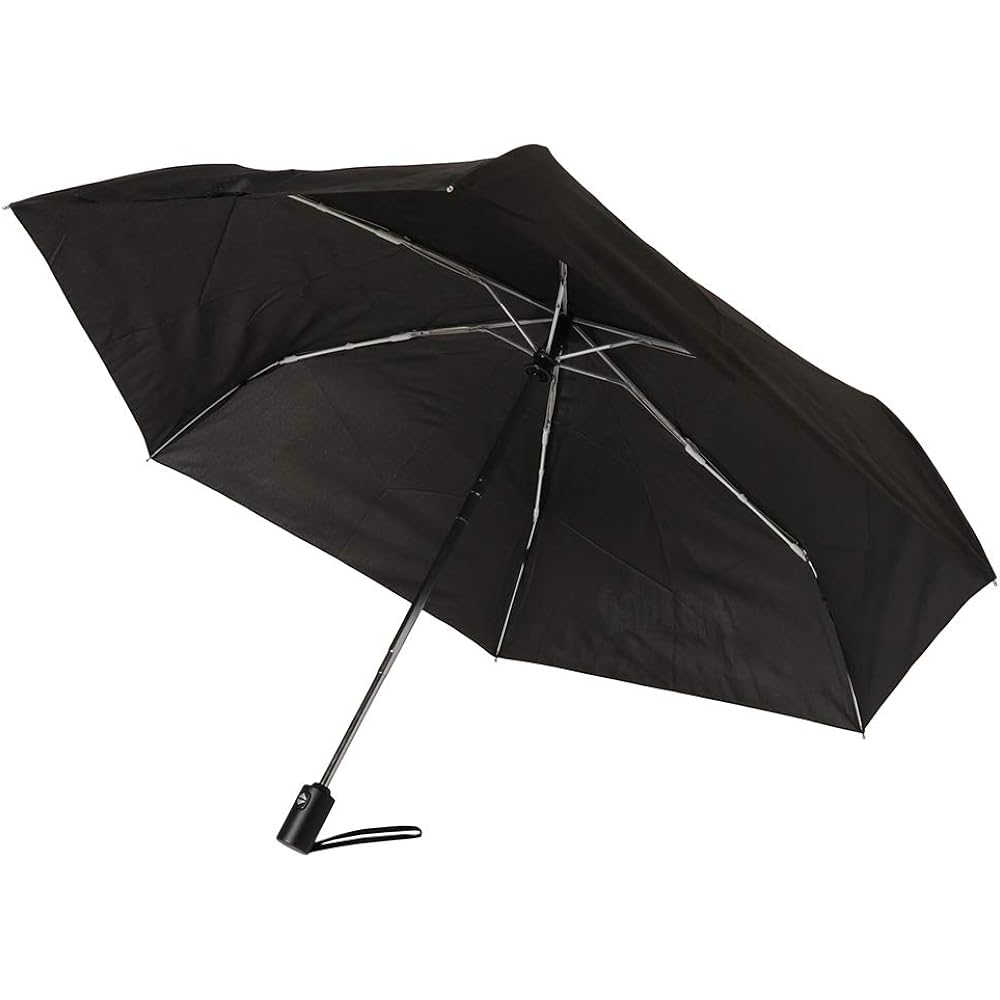 THRASHER FLAME Automatic Open/Close Folding Umbrella Black 58cm Fire Pattern