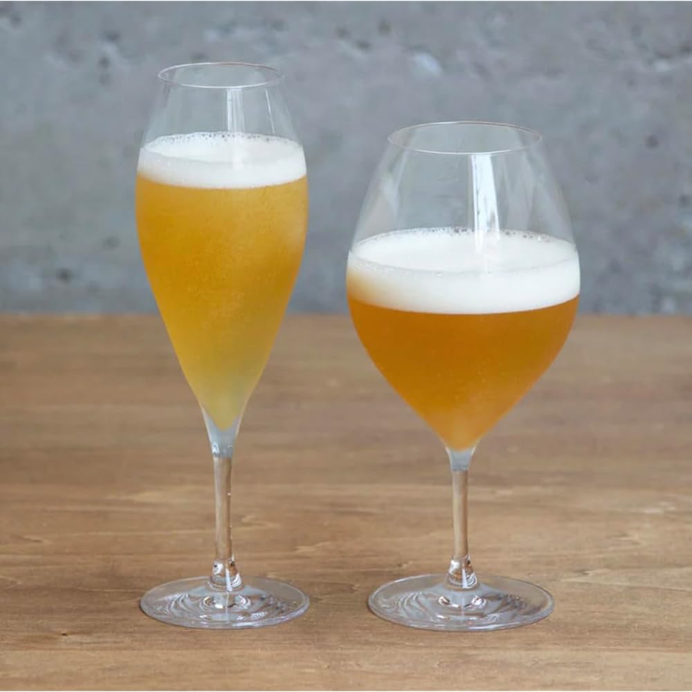 Kimura Glass Store [Piccolo 6oz Flute Set of 6] Flute Glass Champagne Champagne Glass Cocktail Glass Stylish Glass Usuhari Glass Made in Slovakia Color Crystal 200cc
