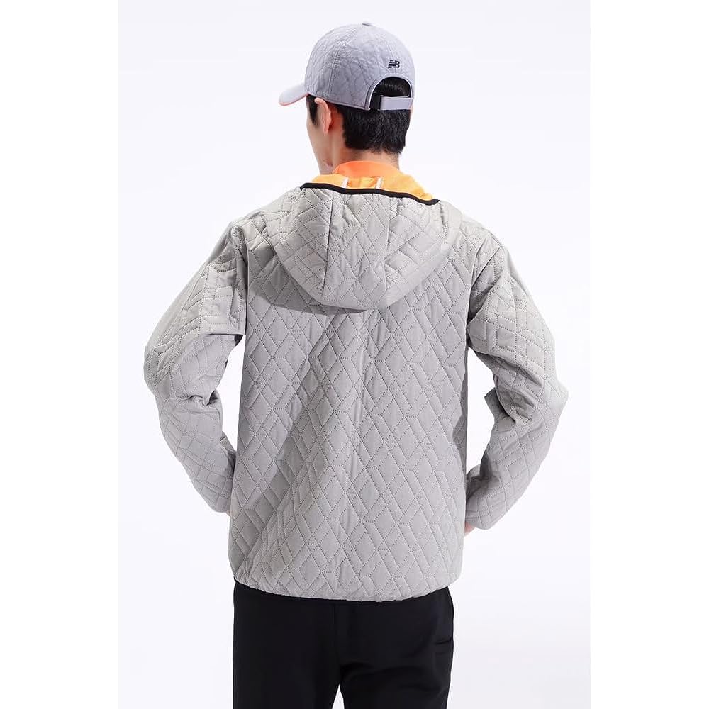 [New Balance] Men's Thermal Zip Up Parka (3D Diamond Quilt/Windproof/Stretch) / Golf Outerwear / 012-3220005