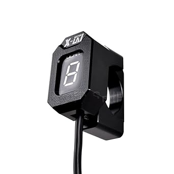 Speed Display Meter for Harley Davidson Buoy Rod Models 2008 to 2015 2016 2017 Buoy Rod Motorcycle Gear Indicator 1-6 Level Digital Gear Meter