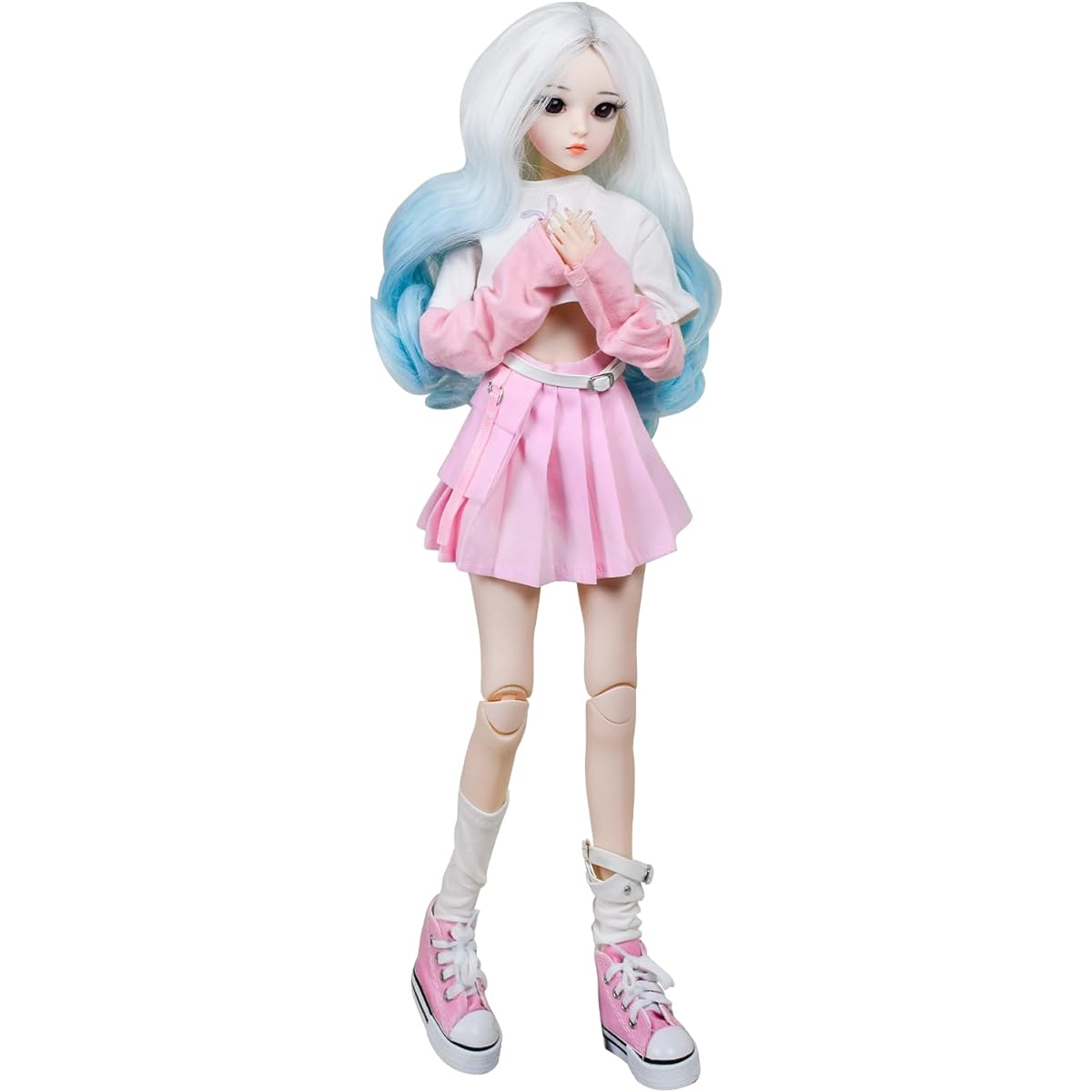 EVA BJD 1/3 SD Doll 24inch Ball Jointed BJD Doll Anime Style Fashion Doll Movable Joint Doll Sweet Girl