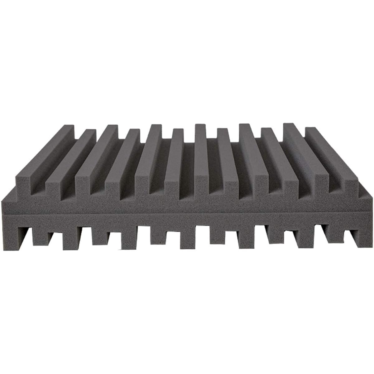Striped Soundproof Cotton, Office Conference Room Sound Absorbing Cotton Shockproof Noise Reduction Foam Tile 50505CM