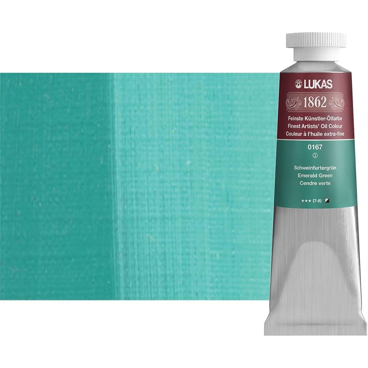 LUKAS 1862 Artist Oil Painting Master Quality German Made Oil-Based Art Paint 37ml Single Tube [Emerald Green]