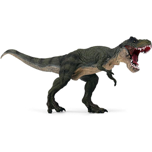 Tyrannosaurus Jurassic Large Dinosaur Model Decoration Realistic Craft Figure Toy Powerful Mouth Opening and Closing Stands on Both Feet Carnivorous Dinosaur Birthday Present Kids Toy PVC Solid Educational Toy Craft 30cm Green