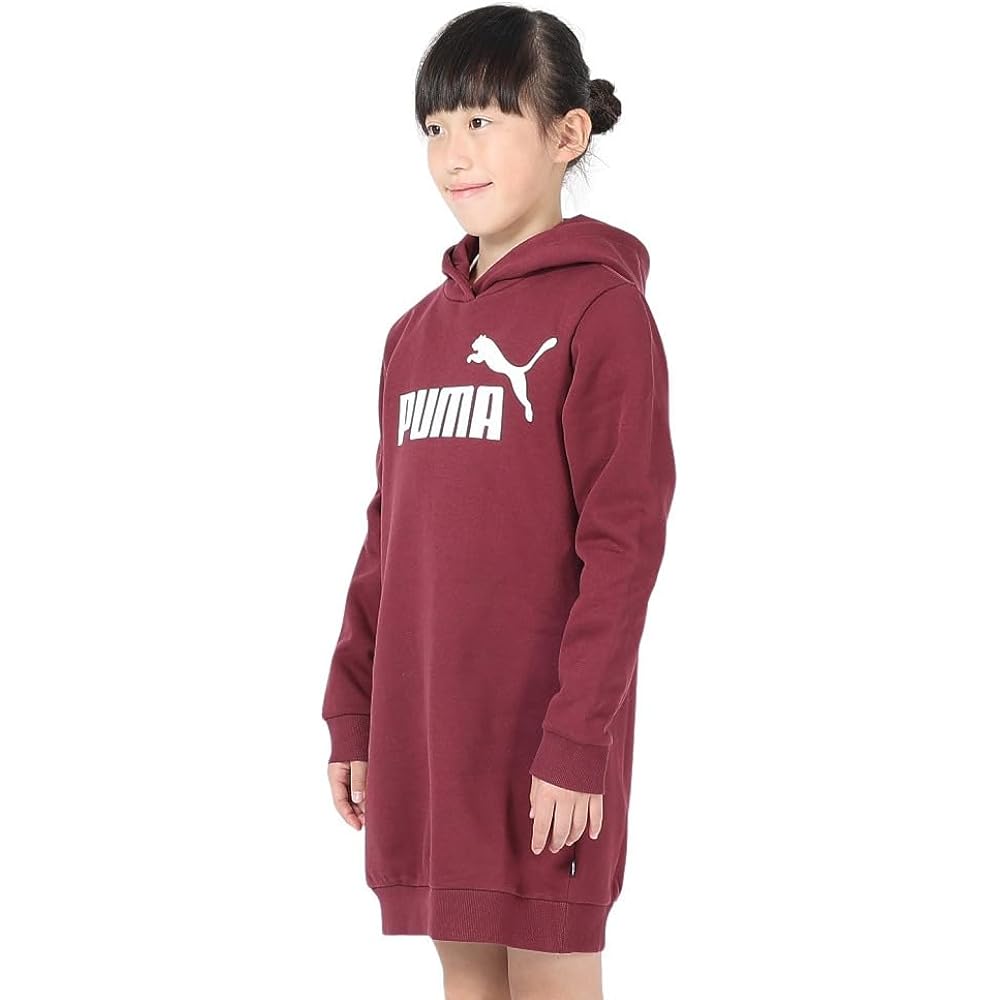 [PUMA] Sweatshirt Parka Tunic ESS Logo Hoodie Dress FL 672562 Girls