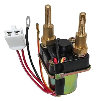 Starter Solenoid Relay Motorcycle Starter Relay Solenoid Electric Switch Kawasaki PWC JS300 1986-1990/JS300 SX 1987-1991