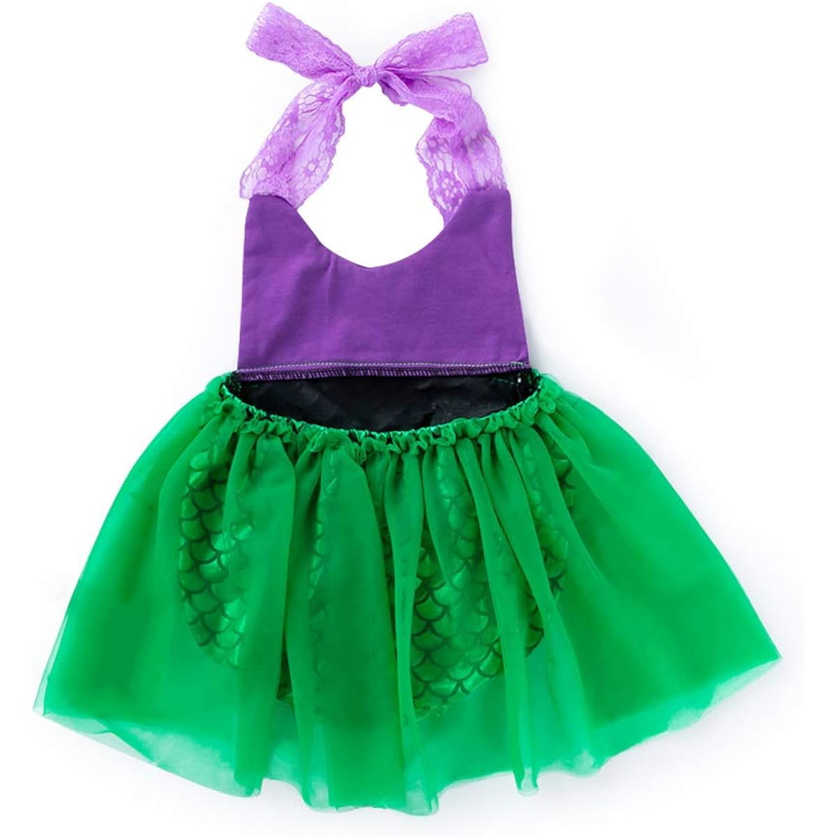 HenzWorld Mermaid Costume Dress Up Princess Romper Birthday Pool Party Holiday Swimsuit Little Kids Clothes Fish Scale