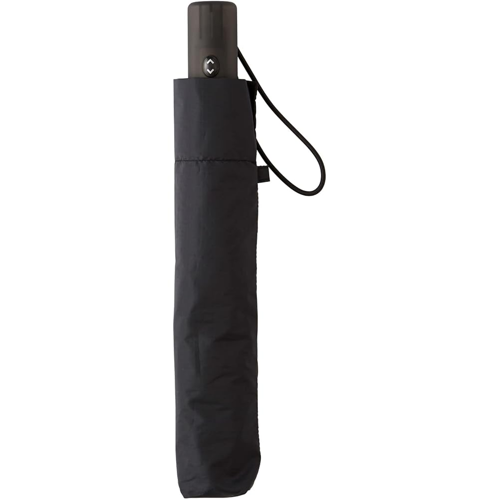 Amvel Folding Umbrella, Automatic Open/Close Folding Umbrella, One-Touch Umbrella, Automatic Open/Close, Strong Water Repellent, Super Water Repellent, Compact, Large, VERYKAL LARGE, Black, 210g