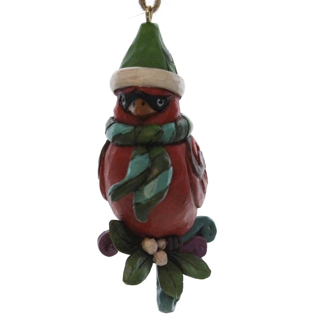 Jim Shore Heartwood Creek Cardinal on Branch Hanging Ornament