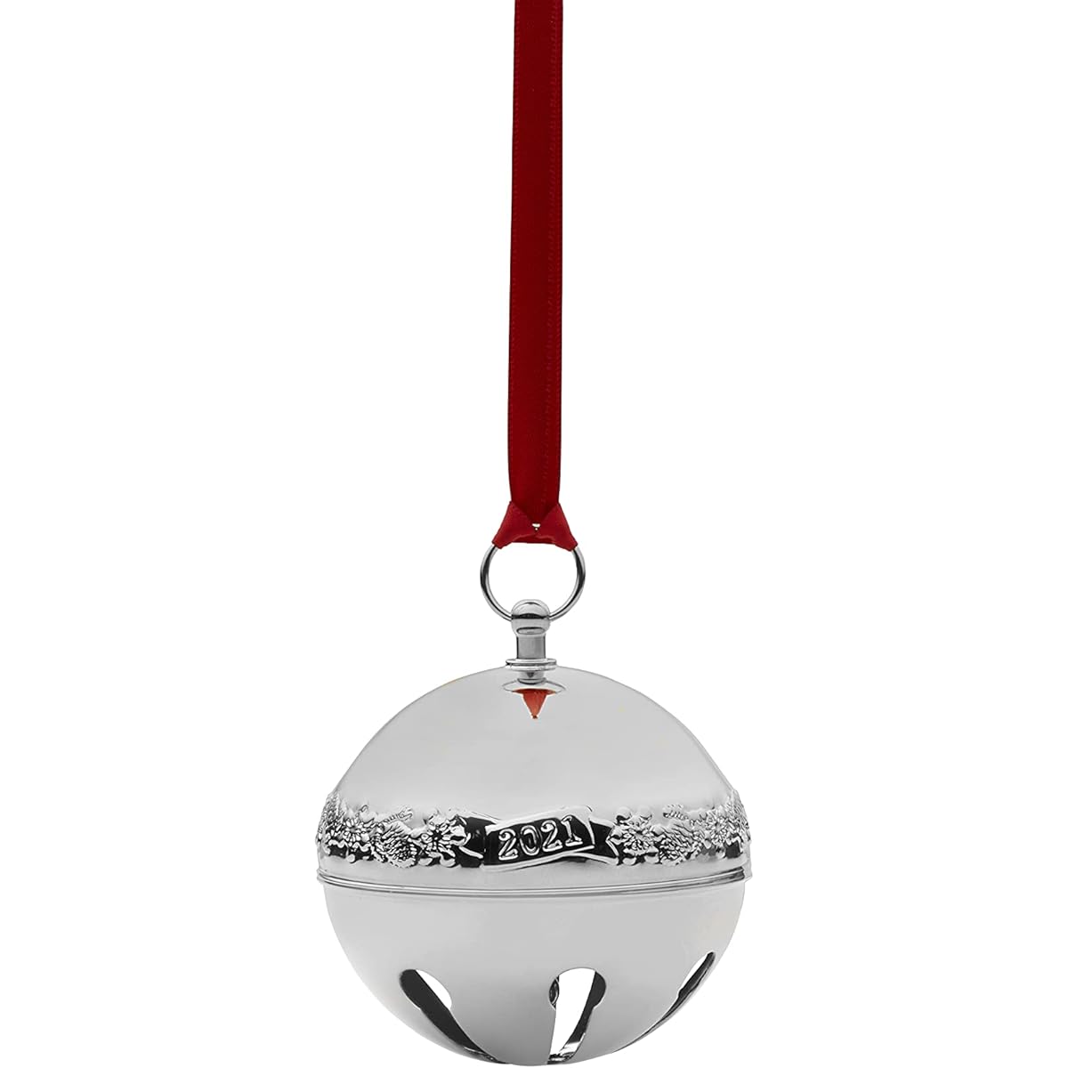 Wallace 51st Edition 2021 Silver Plated Sleigh Bell Ornament, Silver