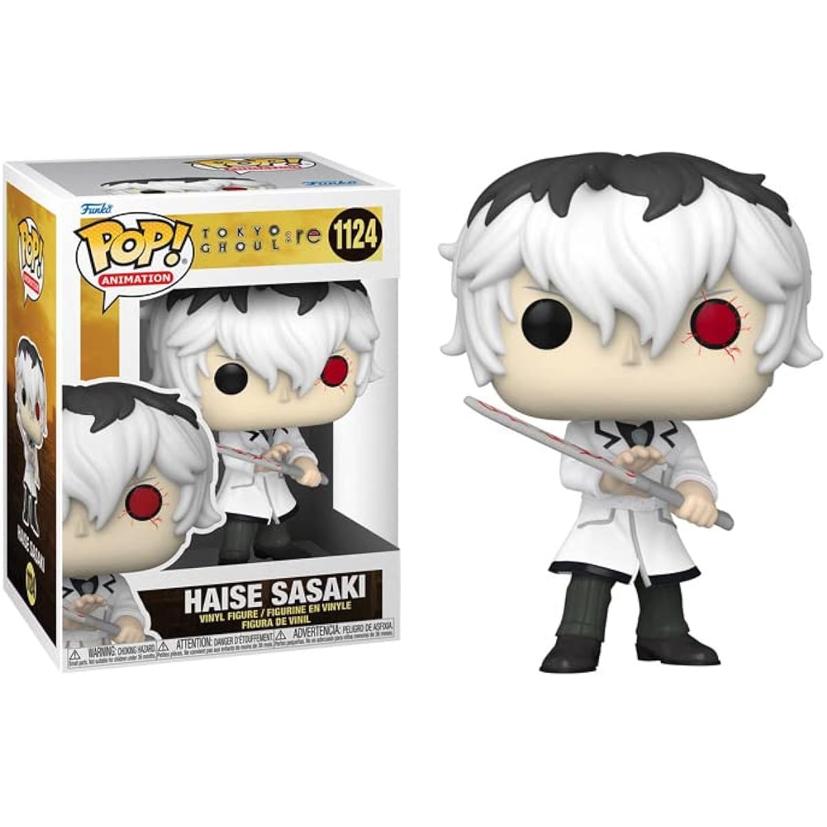 POP Tokyo Ghoul: Re - Haise Sasaki Funko POP! Vinyl Figure (Includes Compatible Box Pop Protector Case) Multicolor 3.75"