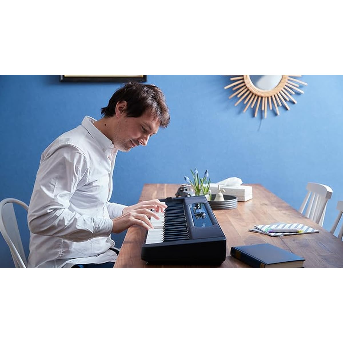 [Ready-to-use pedal & headphones set] CASIO Casiotone Casiotone keyboard electronic piano electronic instrument 61 keys CT-S400 Music stand included CTS400 (pedal & headphones set)