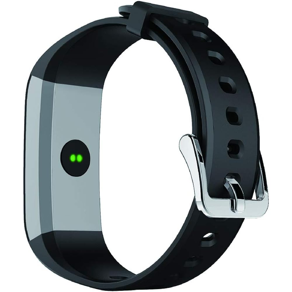 Kashimura KJ-176 Activity Tracker Band HR Black Dustproof and Waterproof IP67 Clock Measures Steps, Calories Burned, Heart Rate, Distance Traveled, etc.