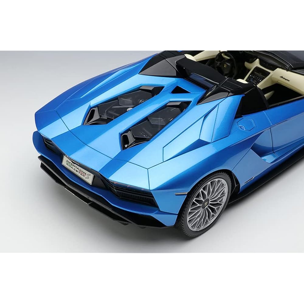 EIDOLON 1/18 Lamborghini Aventador S Roadster 2017 Blue Eye Gil Finished Product EML055A