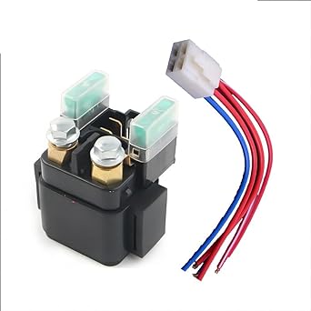 Motorcycle Starter Relay Motorcycle Starter Start Solenoid Relay with Yamaha YZF-R1 FZ1 FZ6R FZ8 FJR1300 ATV UTV 5JW-81940-00