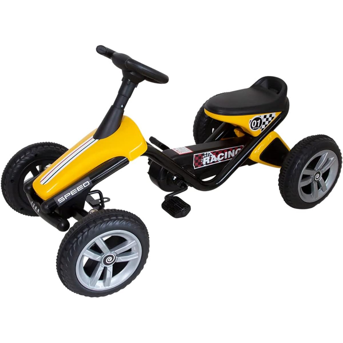 Foot-operated pedal car, foot-operated pedal cart, pedal car, foot-operated, foot-pedaling, children, car, ride-on toy, go-kart