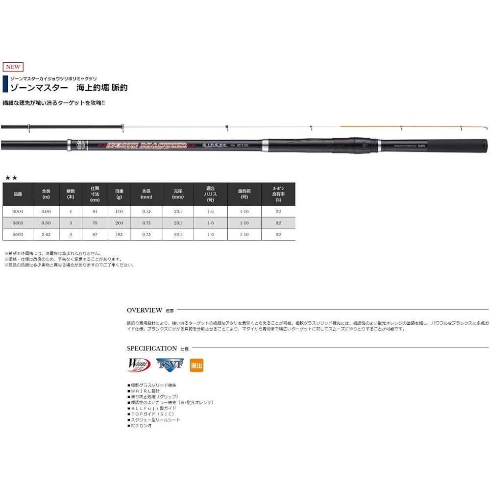 Uzaki Nisshin Rod Zone Master Marine Fishing Pond Pulse Fishing