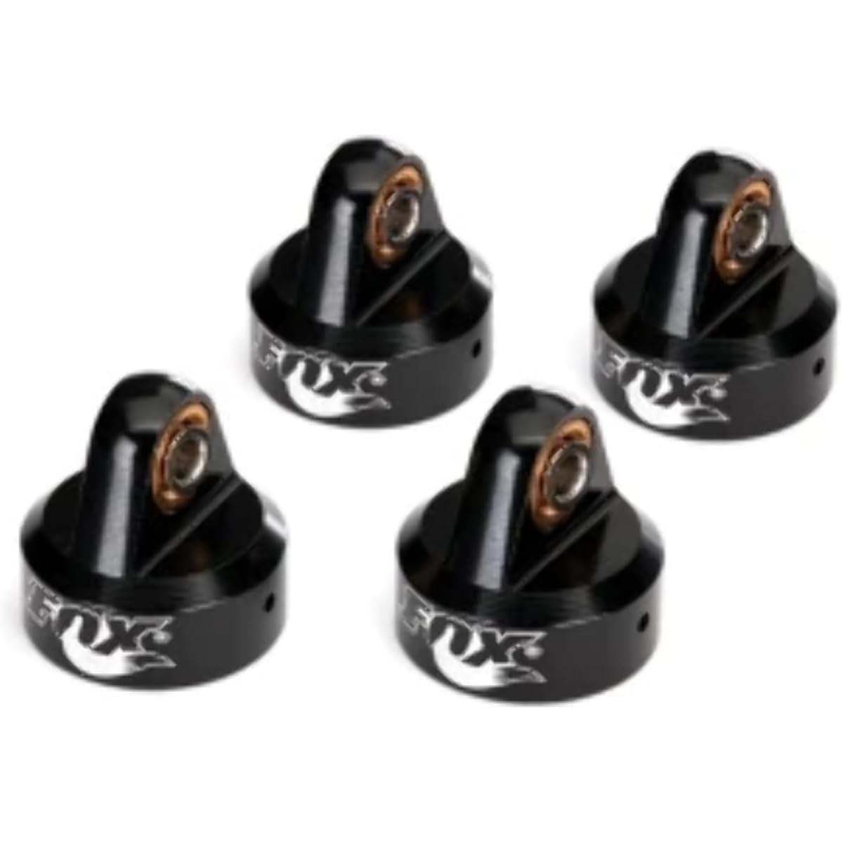Traxxas TRA8456 - Shock Caps, Aluminum (Black Anodized), Fox Shocks (4)