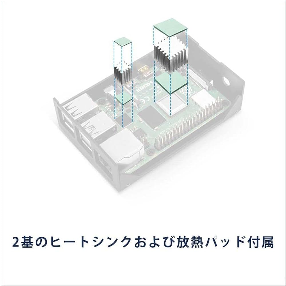SilverStone Raspberry Pi Series Wall Mount Compatible for Raspberry Pi4 Aluminum Case Heat Sink Included SST-PI02B [Authorized Japanese Distributor Product]