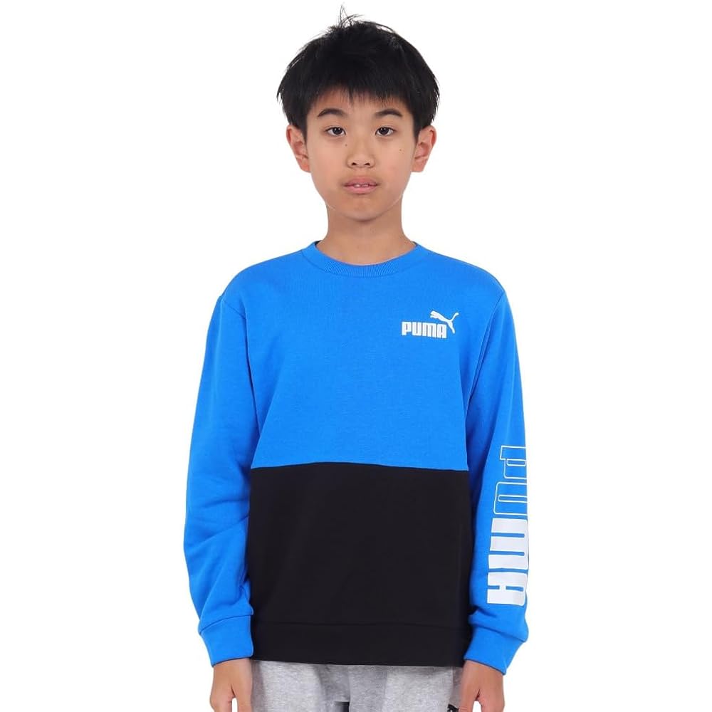 [PUMA] Fleece Trainer Relax Wear POWER Crew Sweatshirt TR 677721 Boys