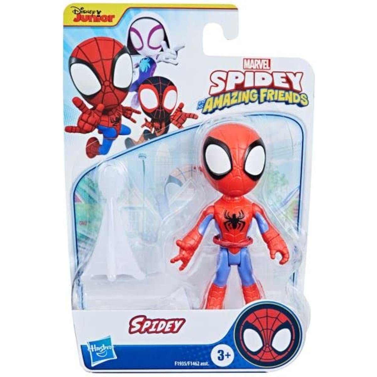 Marvel Spider-Man & Amazing Friends Action Figures Super Heroes + Villains (Choose a Figure) (Spider (4 inch) Black