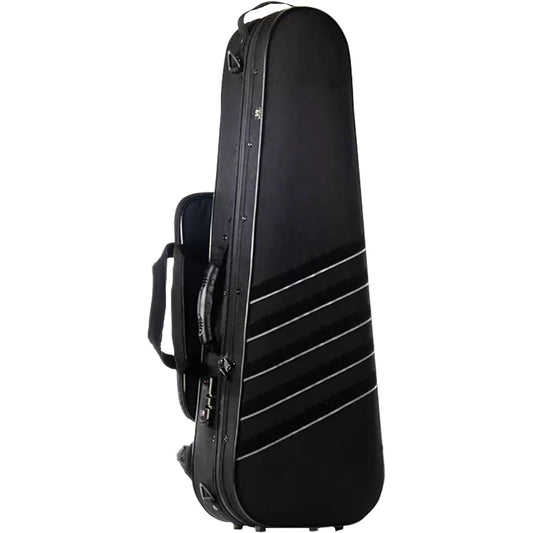 Violin Case, 4/4 Full Size Violin Hard Case, Violin Case Backpack Professional with Built-in Hygrometer Handle, Accessory Bag, Portable Lightweight Violin Backpack for Violinists, Protective 4/4 Violin Case, Violin Storage Case Oxford Cloth, Black