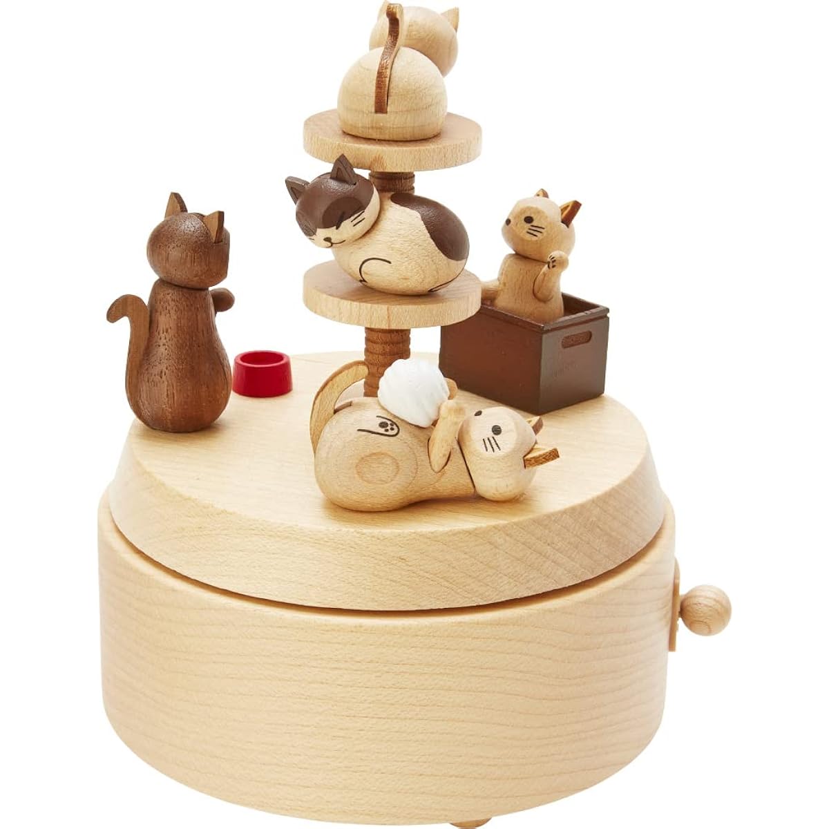 Sanrio Wooden Music Box Cat H 9101 Beige Standard 577693