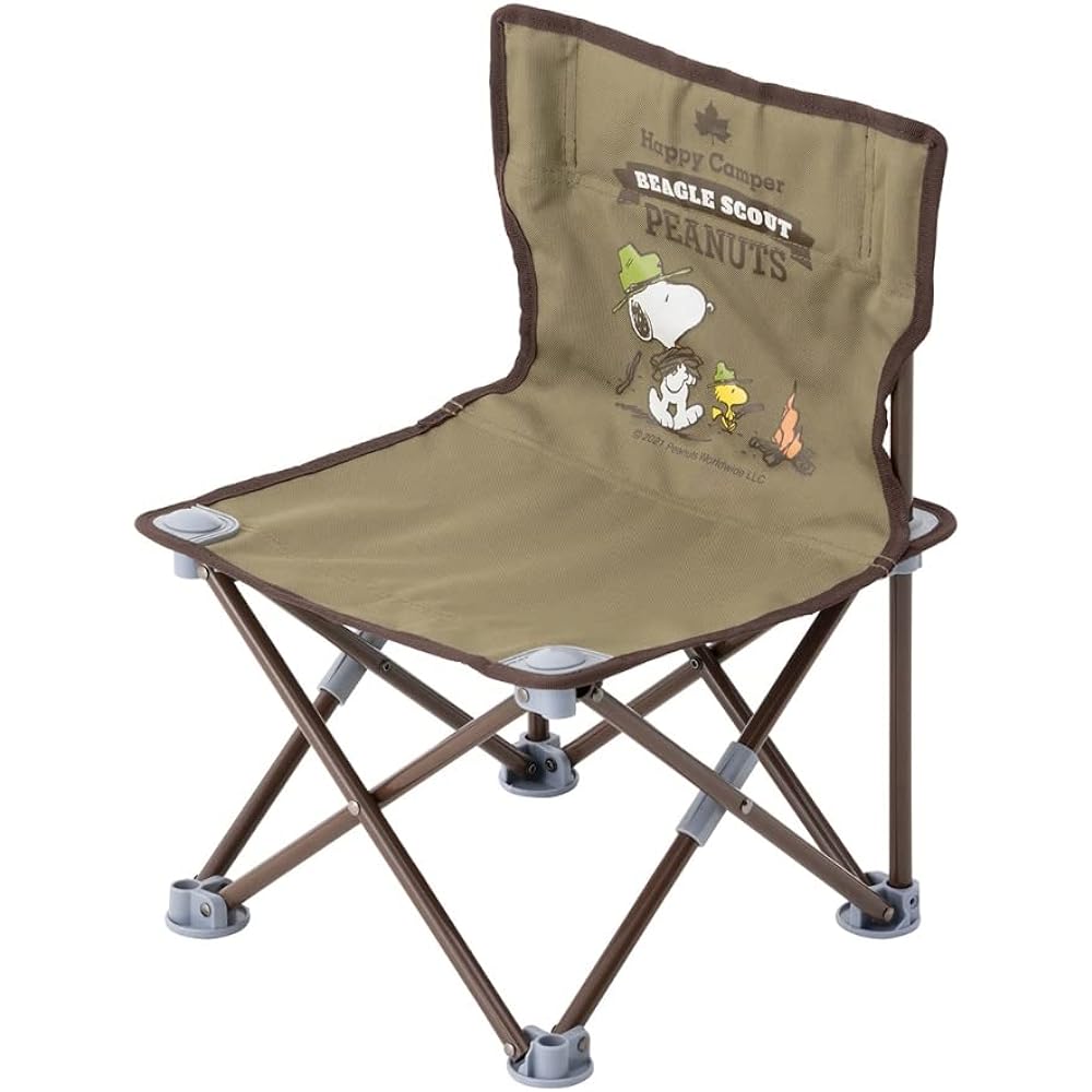 LOGOS SNOOPY Tiny Chair-BA 86001095 Khaki Peanut Outdoor Folding Camping Chair