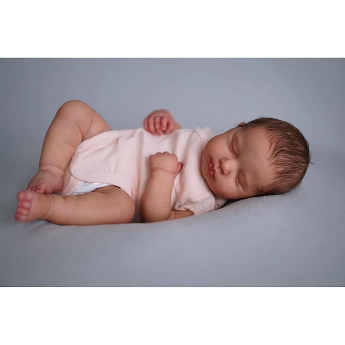 LONIAN 19inch 49cm Full Silicone Vinyl Girl Doll Lifelike Reborn Baby Dolls Realistic Newborn Baby Dolls for Children