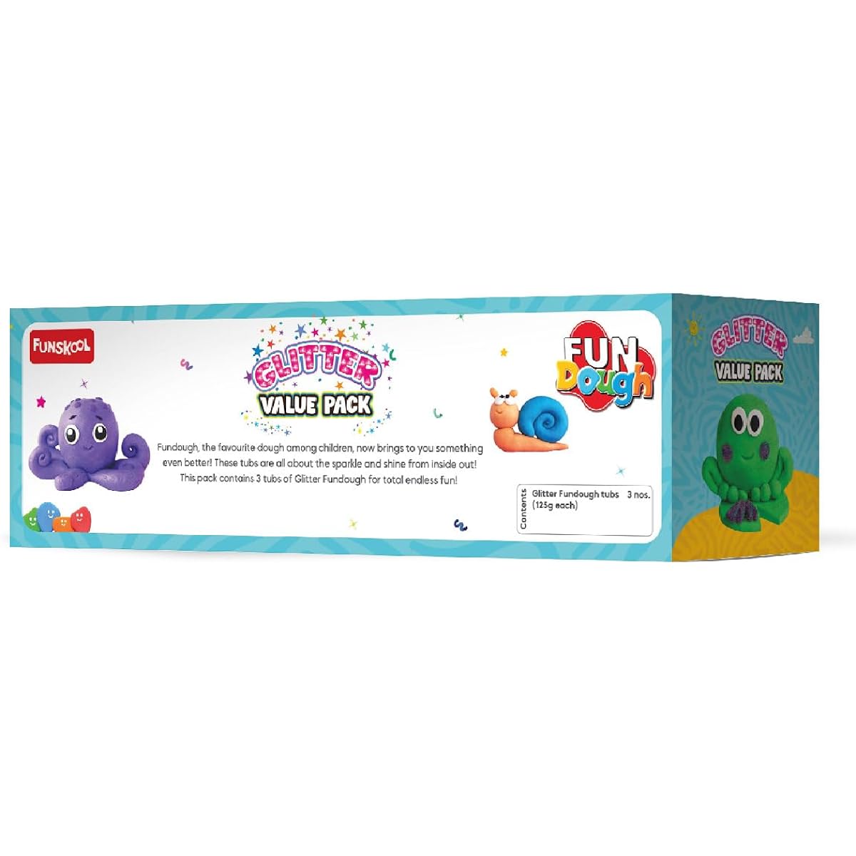 FUNSKOOL-Fundough Glitter Value Pack Multicolor
