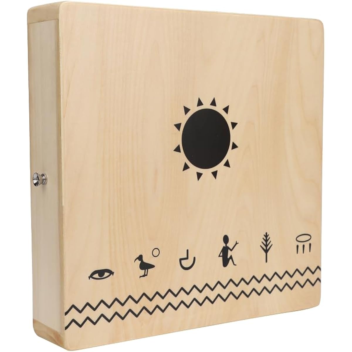 TODO Travel Cajon Box Drum Flat Hand Drum Portable Birch Wood Percussion Instrument with Adjustable Strings Carry Bag First Handmade Hand Drum Percussion