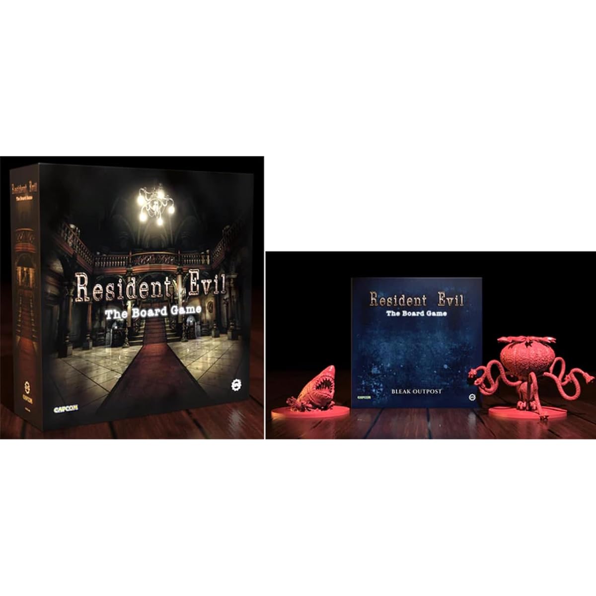 Steamforged Games Resident Evil Board Game Bundle: Core Game and Bleak Outpost Expansion (2 Items)